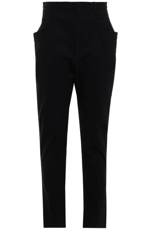 Isabel Marant Cotton-Blend Crepe Skinny Pants in Black, image 1 of 1 from THE OUTNET