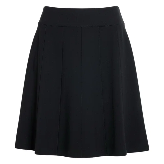 Chanel Skirt CC Logo Black Wool 42 in Black Wool from The Reluxe, photo 1 of 1
