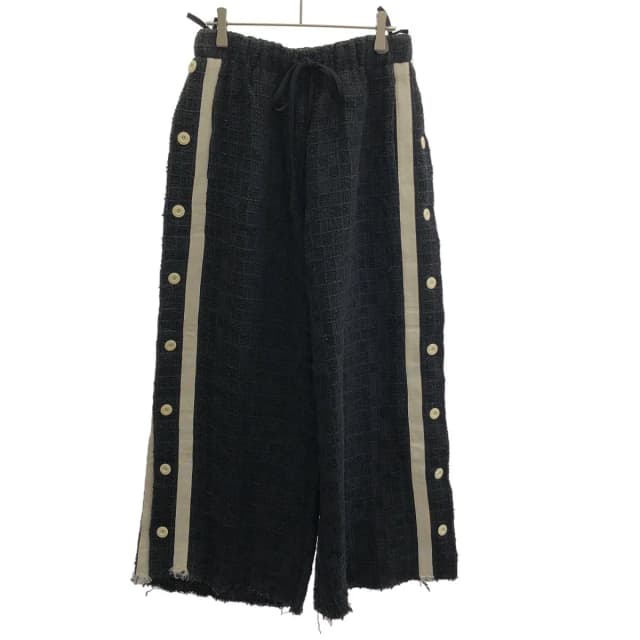 Gucci Sample Side Button Line Easy Pants Zansi Black in Black from The Reluxe, photo 1 of 1