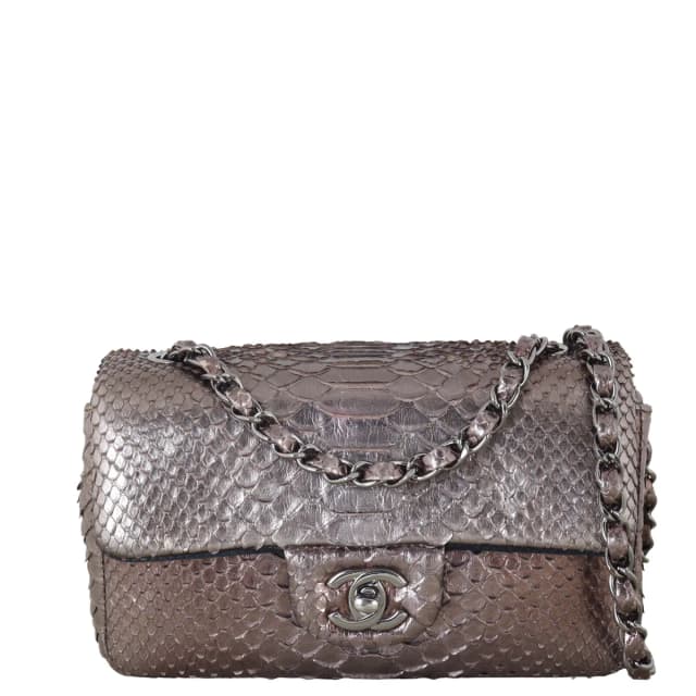 Chanel Classic Flap Mini Rectangular Bag Python in Python from Luxe.It.Fwd, photo 1 of 1