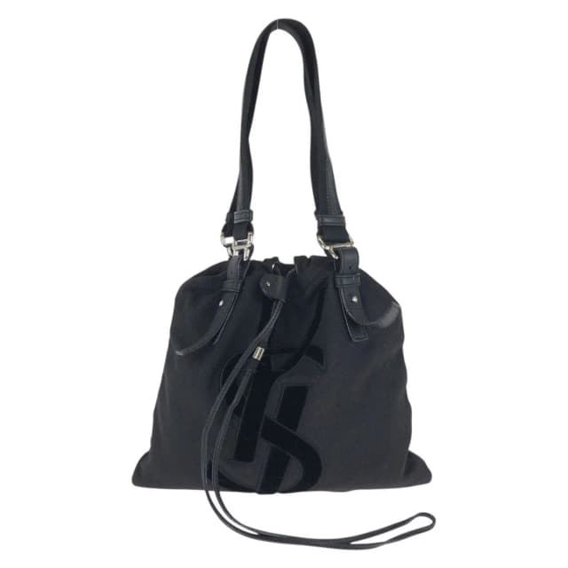 Rive Gauche Vintage Kahala YSL Black Canvas Tote Bag in Black Canvas from The Reluxe, photo 1 of 1