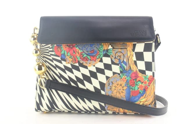 Versace Rare Psychedelic Illusion Crossbody in Leather from Bagriculture, photo 1 of 1