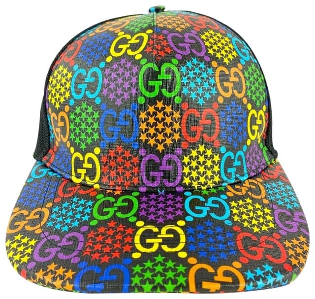 Gucci New Psychedelic GG Baseball Cap Hat with Pouch in Canvas from Bagriculture, photo 1 of 1