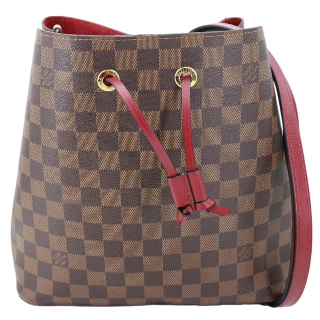 Louis Vuitton Neonoe MM Damier Ebene Shoulder Bag Brown in Brown Coated canvas from Dallas Designer Handbags, photo 1 of 1
