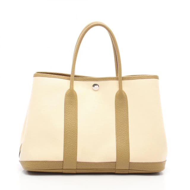 Hermès Tote Bag Garden Party TPM Vanille Cardamom Canvas Leather in Canvas from The Reluxe, photo 1 of 1