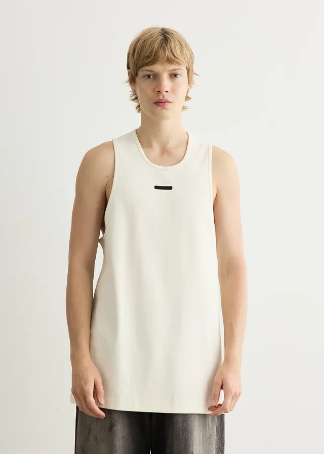 Fear of God Essentials Rib Tank in IVORY, image 1 of 1 from Incu