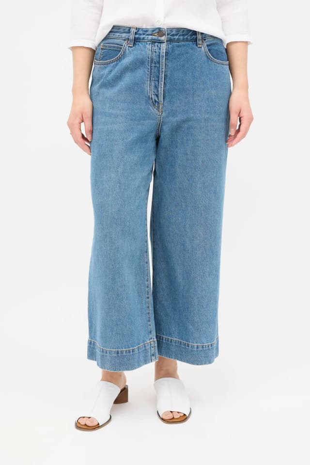 The Row Edna Wide Leg Cropped Jeans from VSP Consignment, photo 1 of 1
