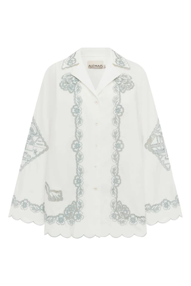 2601 - SUMMER 26 LOUIE EMBROIDERED SHIRT, image 1 of 1 from Alemais