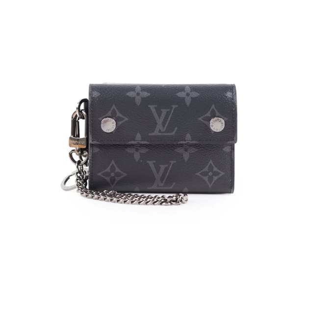 Louis Vuitton Rivets Chain Wallet Monogram Eclipse in Canvas from The Purse Affair, photo 1 of 1