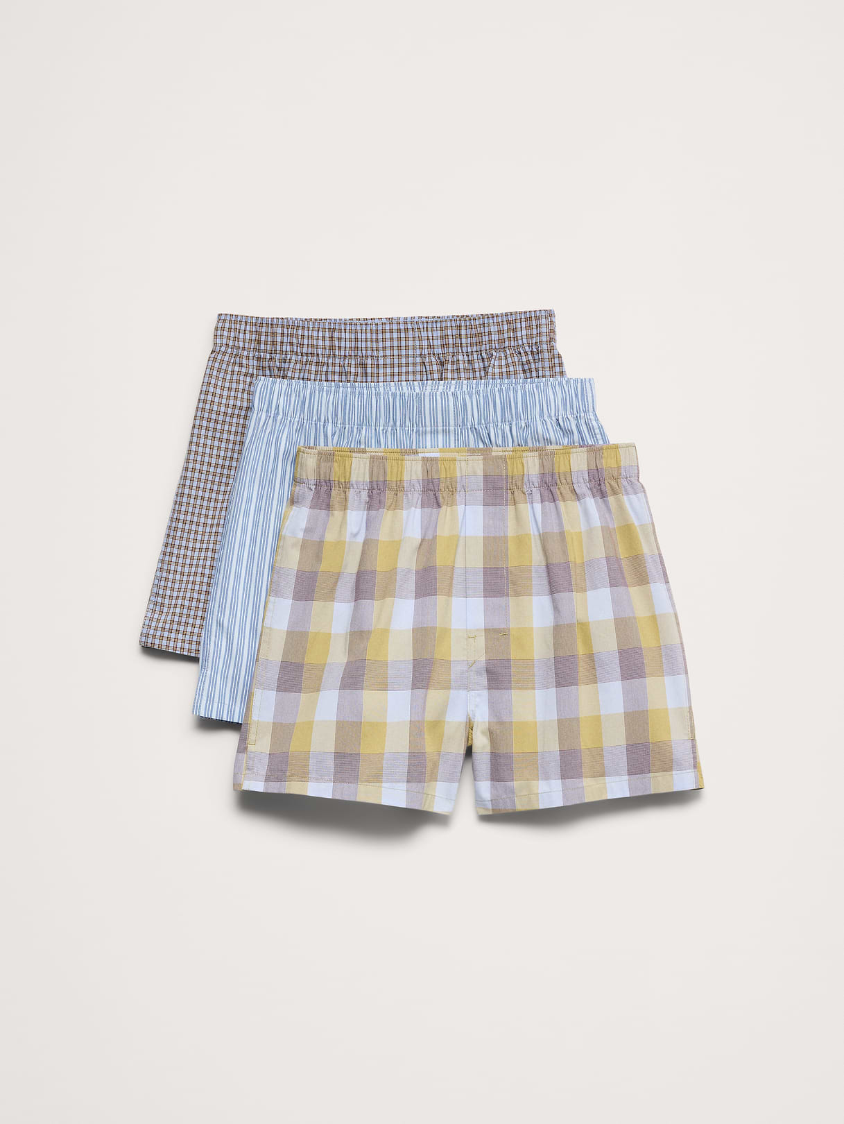 Banana Republic Signature Boxer 3-Pack in Rain Shower Blue, image 1 of 1 from Banana Republic (US)