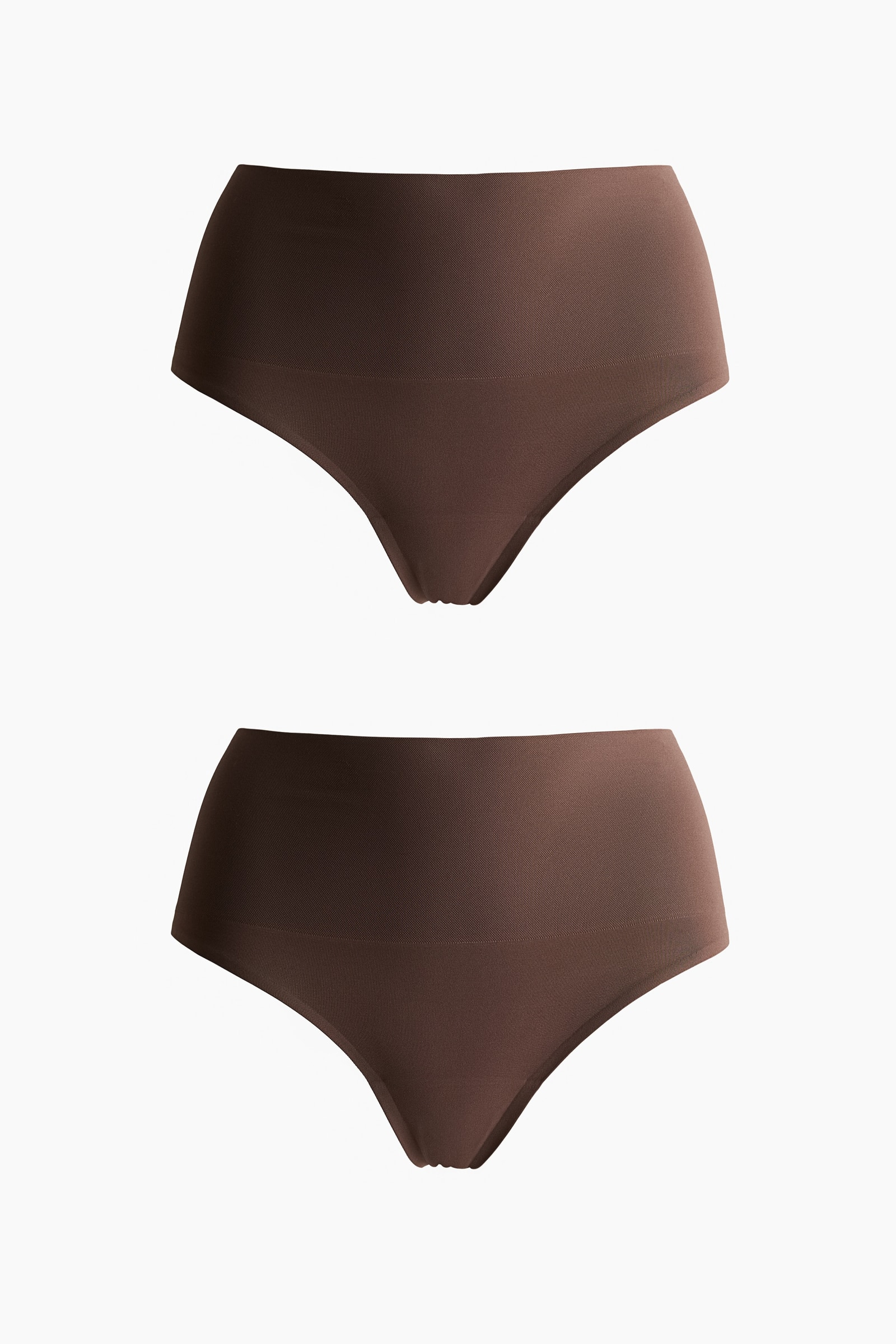 H&M 2-Pack Seamless Light Shape Thong Briefs, image 1 of 1 from H&M (Canada)