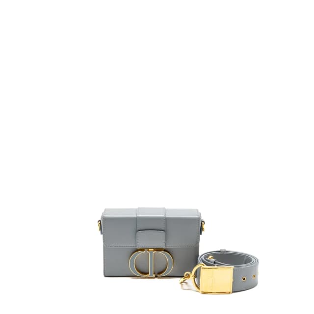 Dior 30 Montaigne Box Calfskin Blue GHW in Blue Calfskin from EMIER, photo 1 of 1