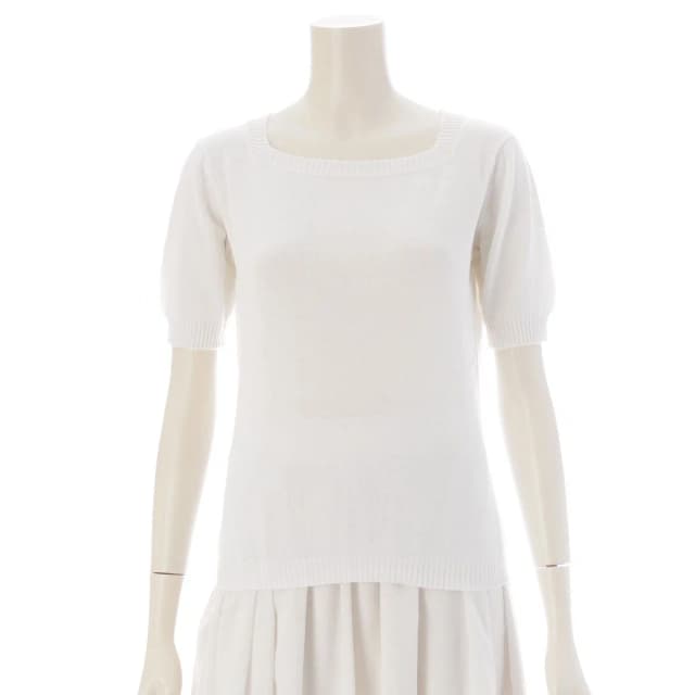 Chanel Creation Cotton Square Color CC Logo Top Short Sleeves White in White from The Reluxe, photo 1 of 1