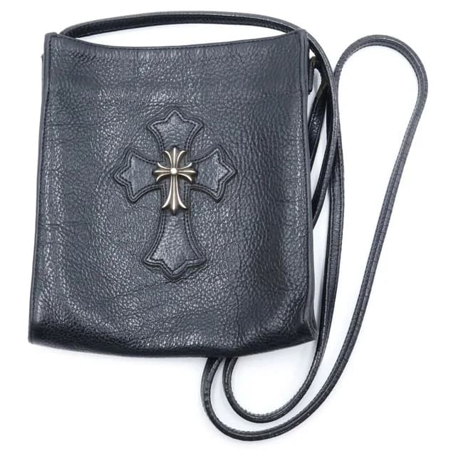 Chrome Hearts SQ Pkt CH Small CH Cross Decoration Square Pocket Leather in Leather from The Reluxe, photo 1 of 1