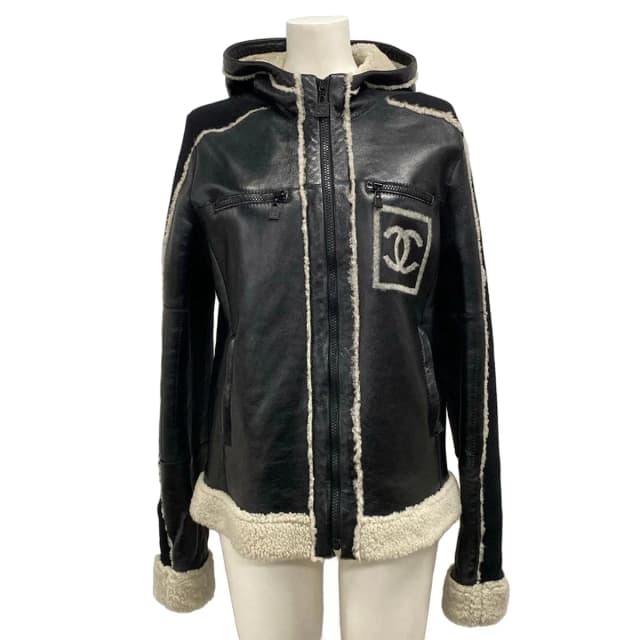 Chanel Jacket L Sports Line Black White in Black from The Reluxe, photo 1 of 1