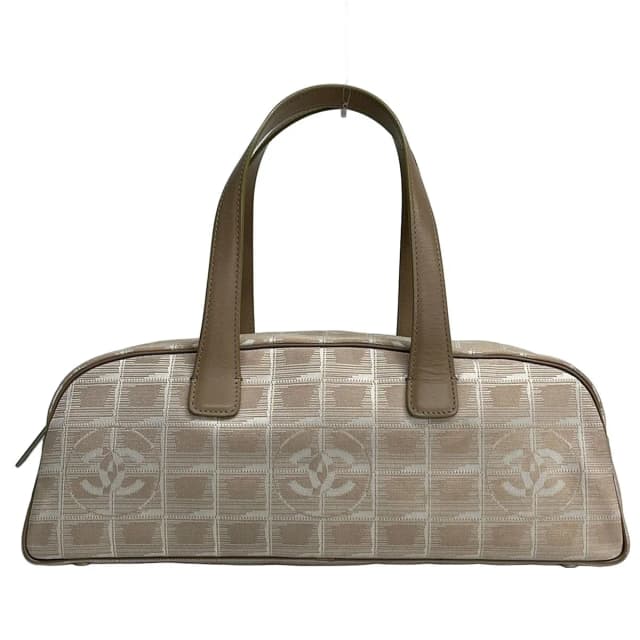 Chanel Handbag New Travel Line Beige White Leather in White Leather from The Reluxe, photo 1 of 1