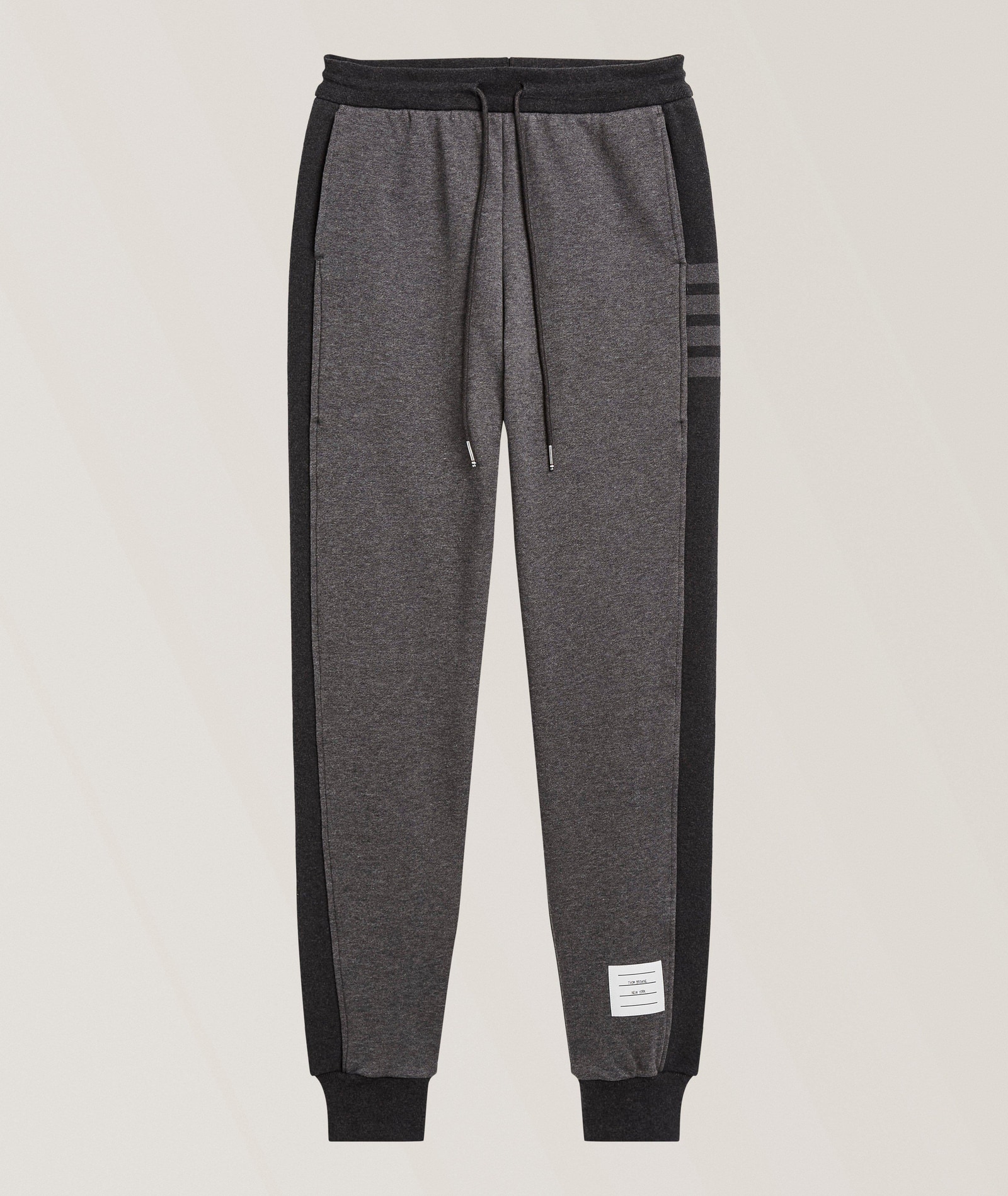 Classic 4-Bar Jersey Loopback Sweatpants in Grey, image 1 of 1 from Harry Rosen