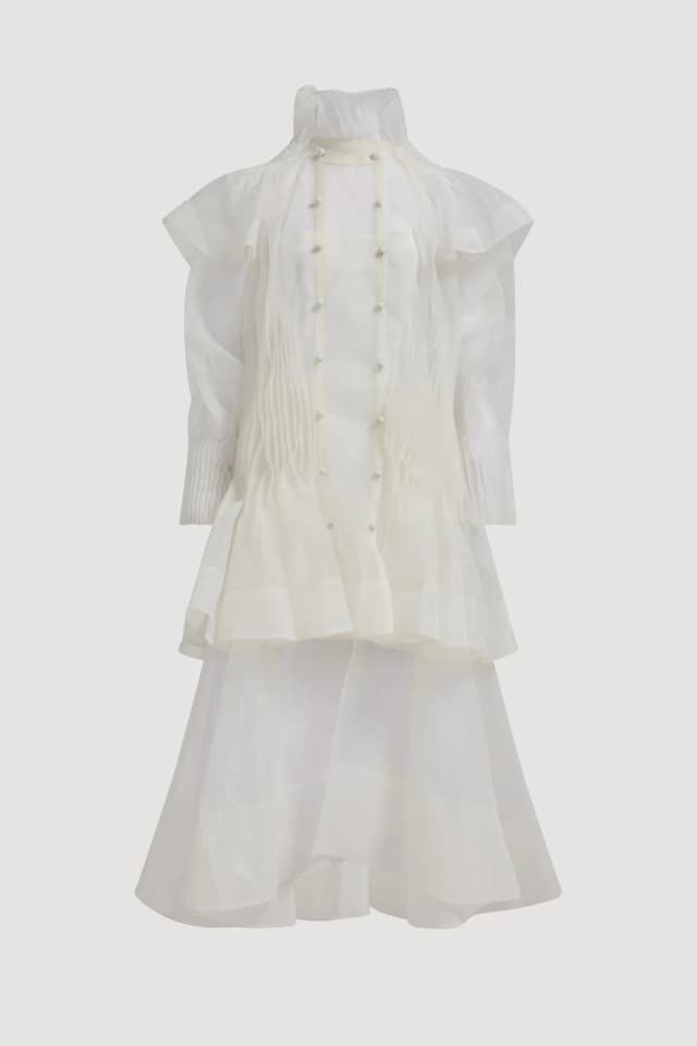 AJE Mirella Trench in IVORY, image 1 of 1 from Aje