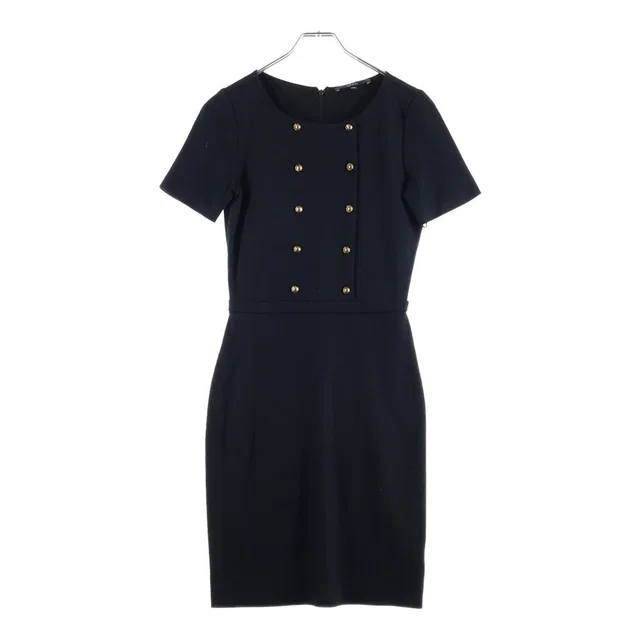 Gucci Dress Gold Button Black in Black Wool from The Reluxe, photo 1 of 1