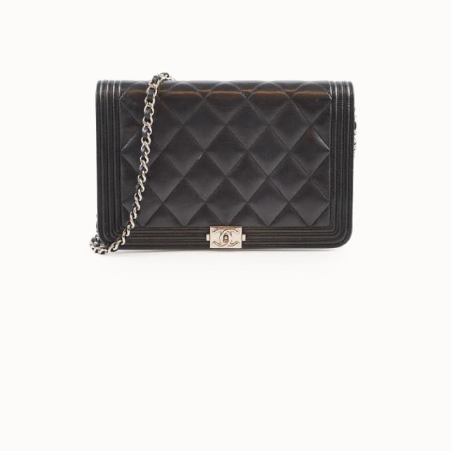 Chanel Boy WOC Quilted Lambskin Black in Black Lambskin from The Purse Affair, photo 1 of 1