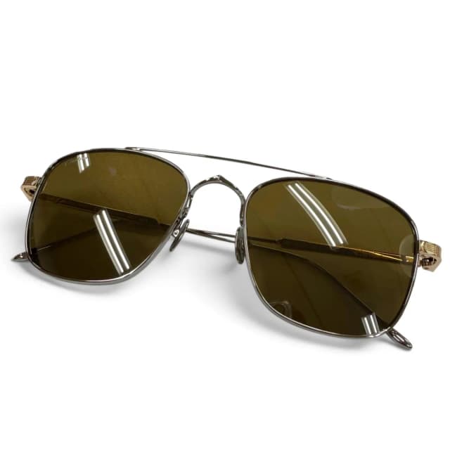 Cartier Two Bridge Eyewear Sunglasses Silver Gold 145 Demo Lens in Gold from The Reluxe, photo 1 of 1