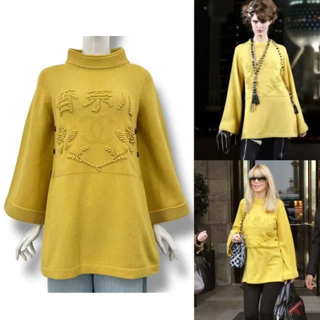 Chanel Sweater Metiers D'Artart Shanghai Collection Logo CC Cashmere in Cashmere from The Reluxe, photo 1 of 1