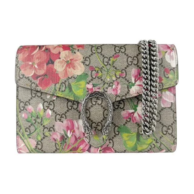 Gucci Chain Wallet GG Flora Dionysus in Canvas from The Reluxe, photo 1 of 1