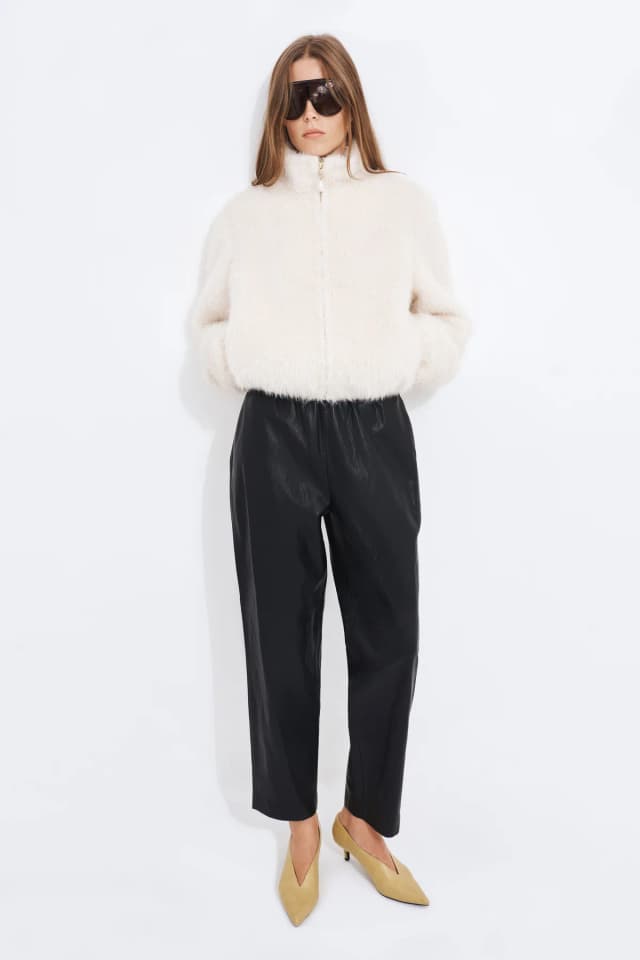 Aje Studio Freja Pu Pant in BLACK, image 1 of 1 from Aje