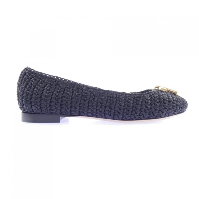 Louis Vuitton Nina Line Ballerina Flat Shoes in Raffia from The Reluxe, photo 1 of 1