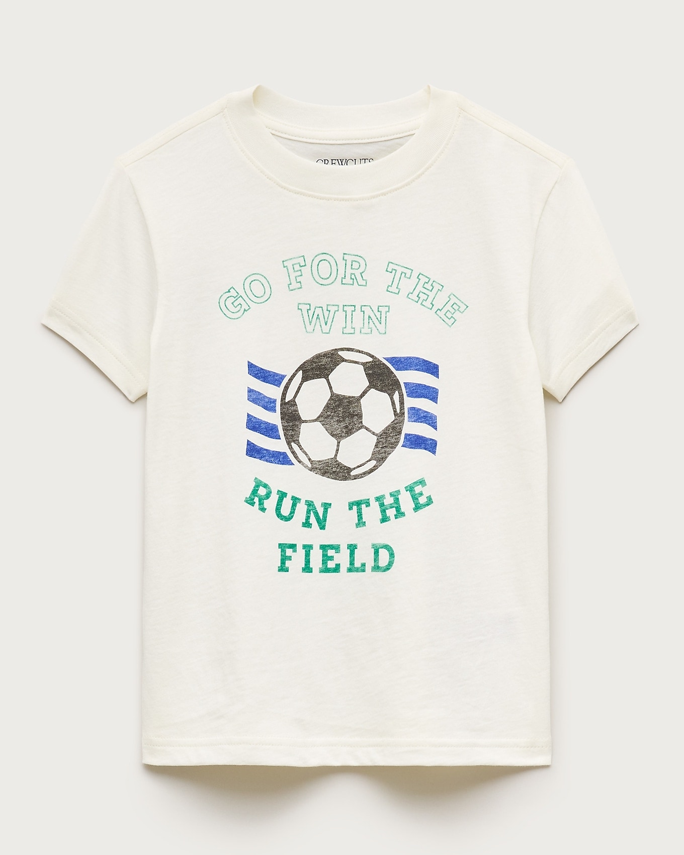 J.Crew Kids' short-sleeve soccer graphic T-shirt in RUN THE FIELD, image 1 of 1 from J.Crew (US)