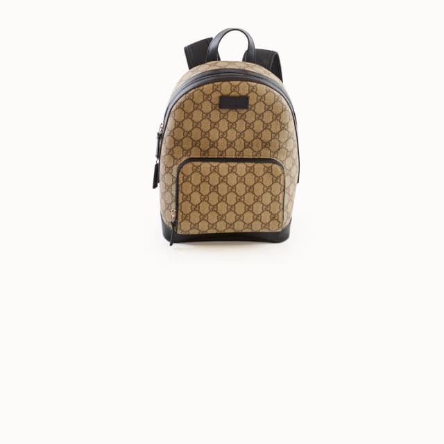 Gucci Small Eden Backpack GG Supreme Canvas Beige/Ebony in Beige Canvas from The Purse Affair, photo 1 of 1