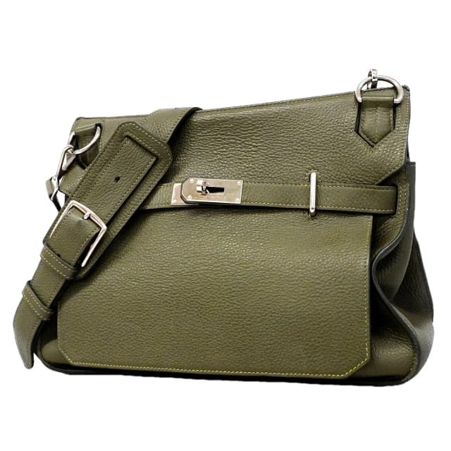 Hermès Shoulder Bag Jypsiere 34 Taurillon Clemence Canopi Silver in Silver Clemence leather from The Reluxe, photo 1 of 1