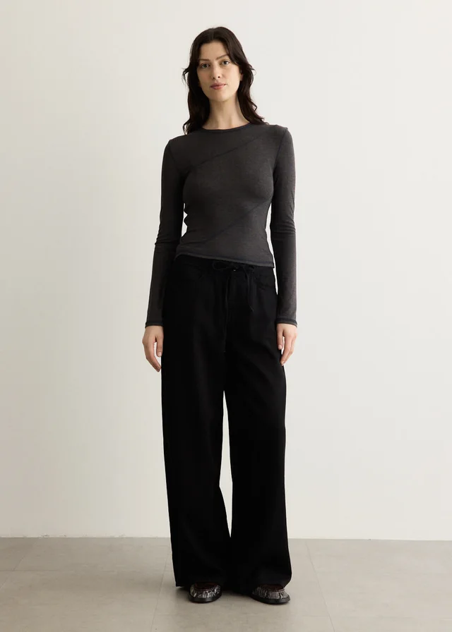 Incu Collection Composer Twill Pants in FLAT BLACK, image 1 of 1 from Incu