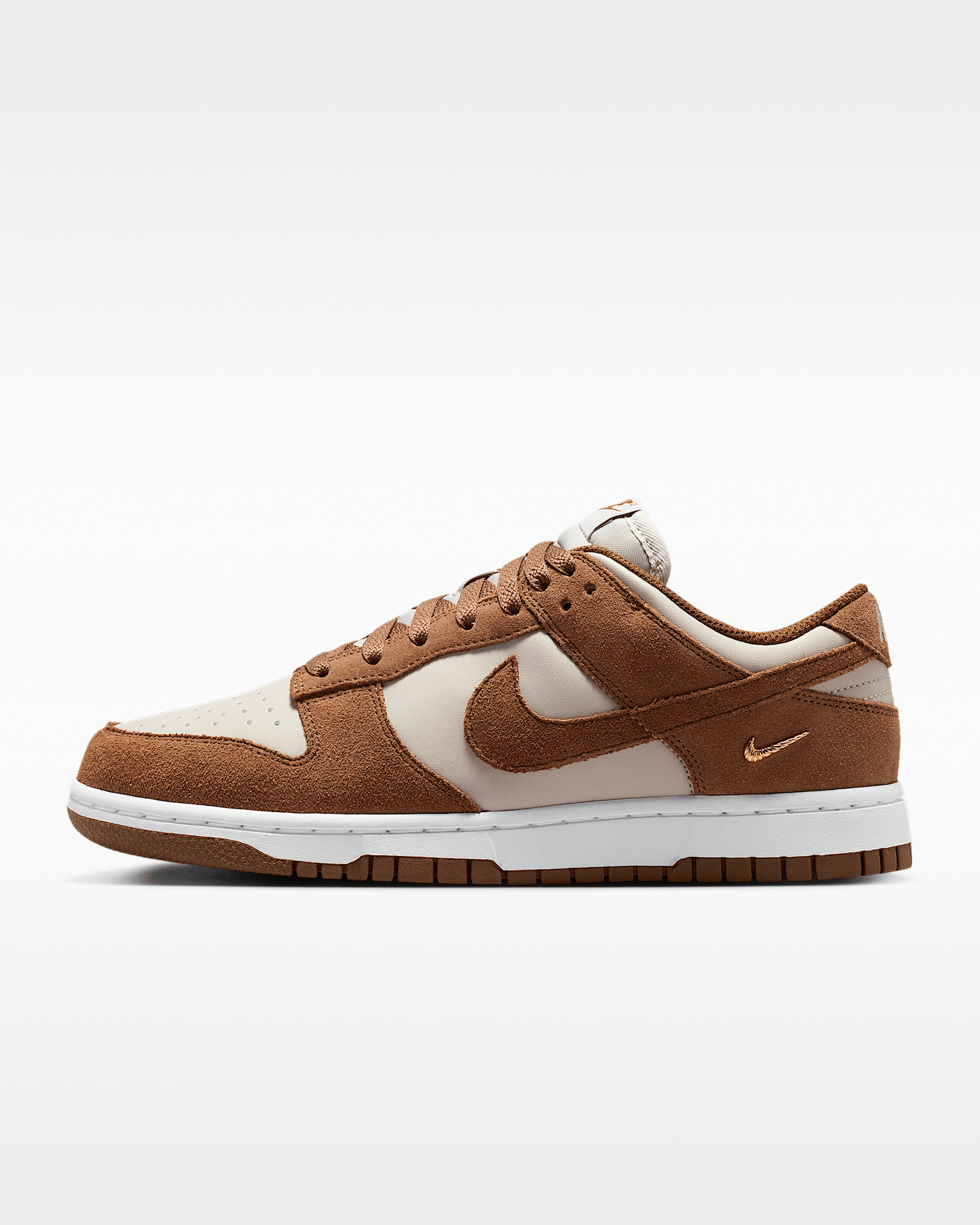 Nike Dunk Low Suede in Light British Tan/Cream II/White/Light British Tan, image 1 of 1 from Nike