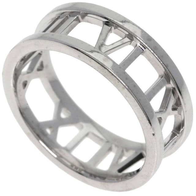 Tiffany & Co. Open Atlas Ring 18K White Gold in White from The Reluxe, photo 1 of 1