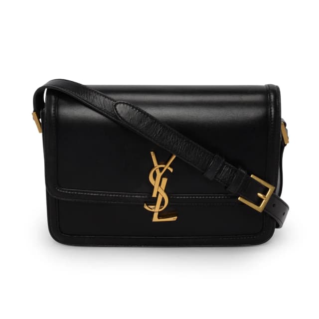 Saint Laurent Box Calf Medium Solferino Satchel Bag in Black Box leather from Blue Spinach, photo 1 of 1