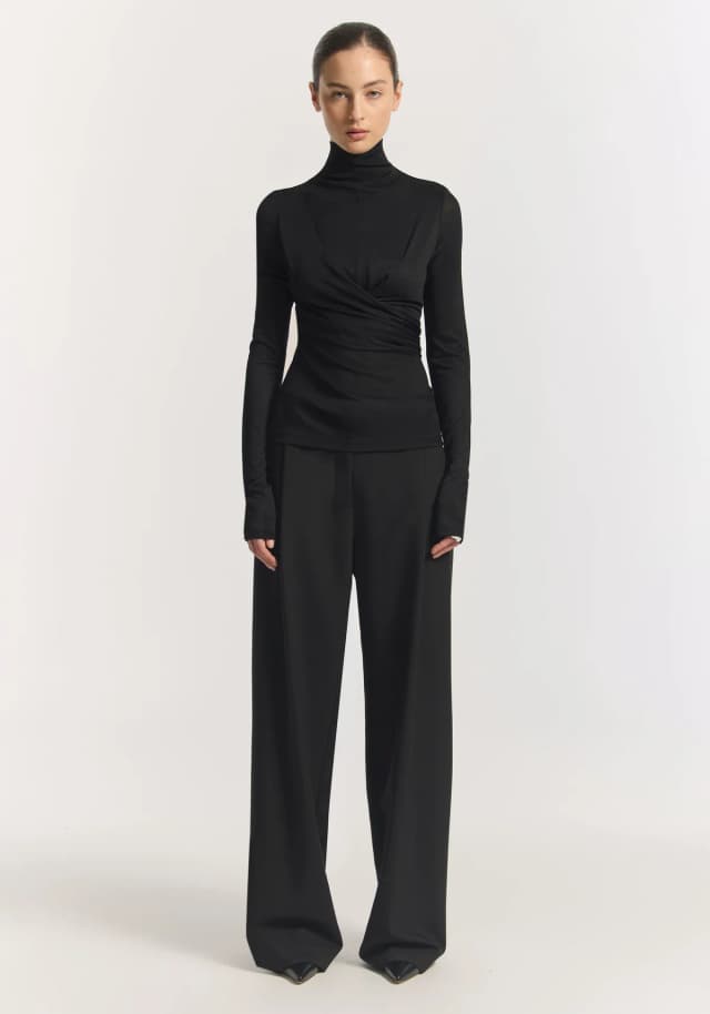 VIKTORIA & WOODS Iridescent Top in BLACK, image 1 of 1 from Viktoria & Woods