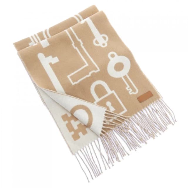 Hermès Kazak Keys Collection Scarf in Cashmere from The Reluxe, photo 1 of 1