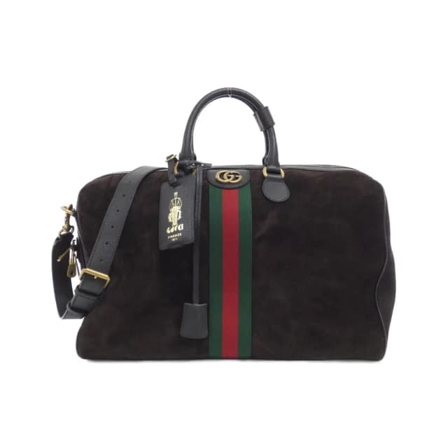 Gucci Boston Bag Travel Bags Brown in Brown Suede from The Reluxe, photo 1 of 1