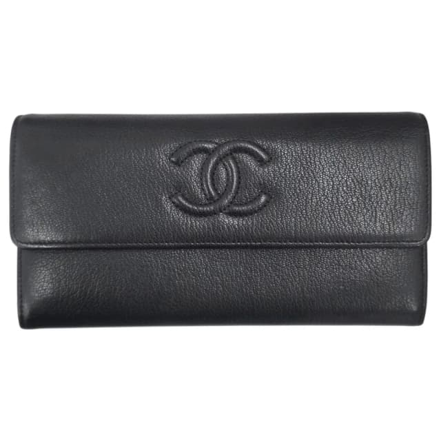 Chanel Bifold Wallet Black in Black Leather from The Reluxe, photo 1 of 1