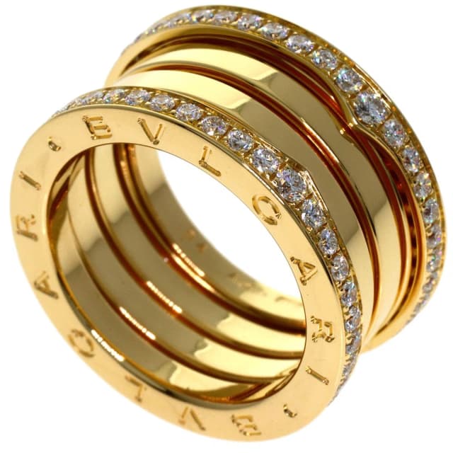 Bvlgari B.zero1 Edge Diamond Band 54 Ring 18k Yellow Gold in Yellow from The Reluxe, photo 1 of 1