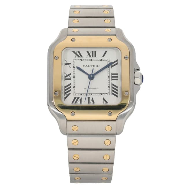 Santos De Cartier W2SA0007 35mm Bi-Colour Watch from H&T, photo 1 of 1
