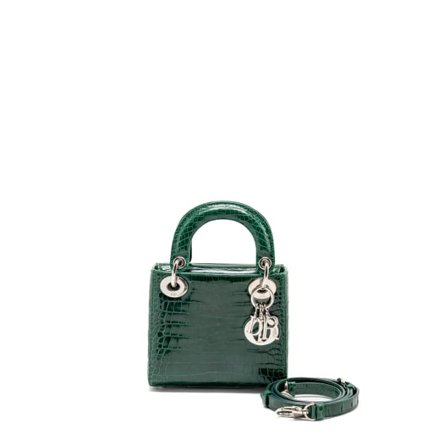 Mini Lady Dior Crocodile Green SHW in Green Crocodile from EMIER, photo 1 of 1