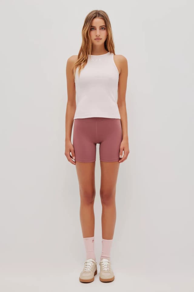 Athletica Layered Racerback Tank 142 in PRIMROSE PINK, image 1 of 1 from Aje