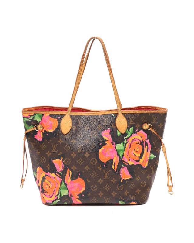 Louis Vuitton Stephen Sprouse Monogram Rose Neverfull MM Tote Bag in Pink Coated canvas from A Retro Tale, photo 1 of 1