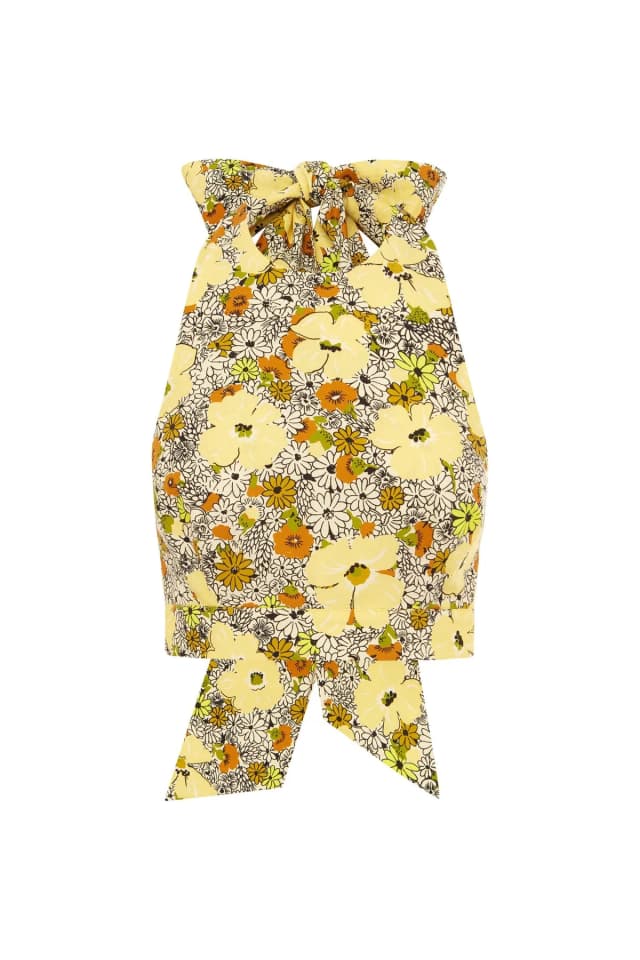 2504 - RESORT 26 ORANGE BLOSSOM HALTER NECK TOP, image 1 of 1 from Alemais
