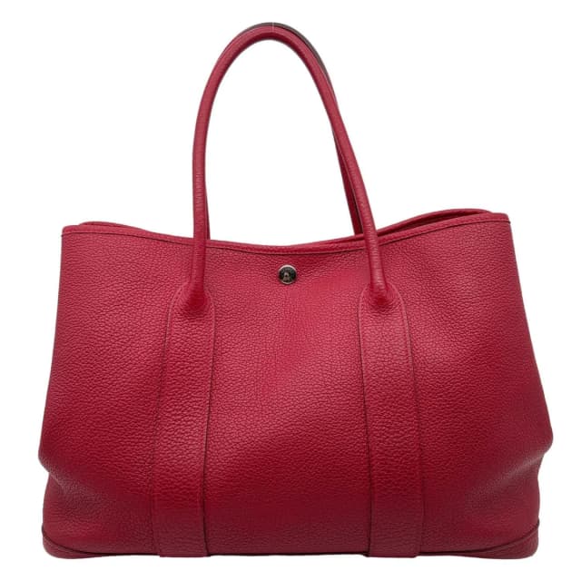 Hermès Garden Party 36 Negonda Leather Tote Bag Red in Red Leather from Dallas Designer Handbags, photo 1 of 1