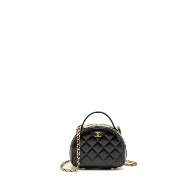 Chanel Top Handle Chic Riviera Vanity Case in Black Lambskin from EMIER, photo 1 of 1