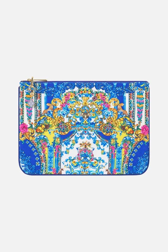 Camilla eBoutique SMALL CANVAS CLUTCH ESPAÑA NIRVANA, image 1 of 1 from CAMILLA