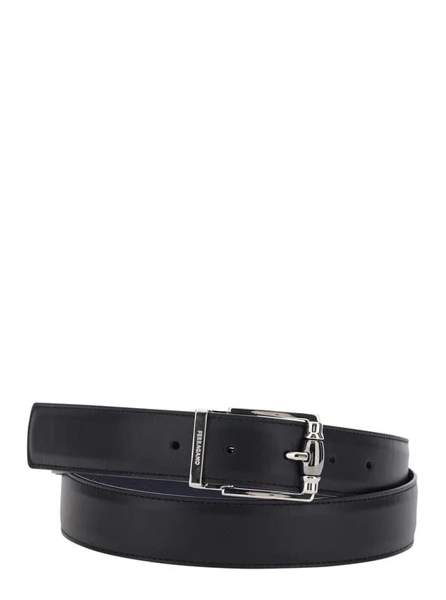 Ferragamo Belt — Black Smooth Leather in Black Leather from HEWI, photo 1 of 1